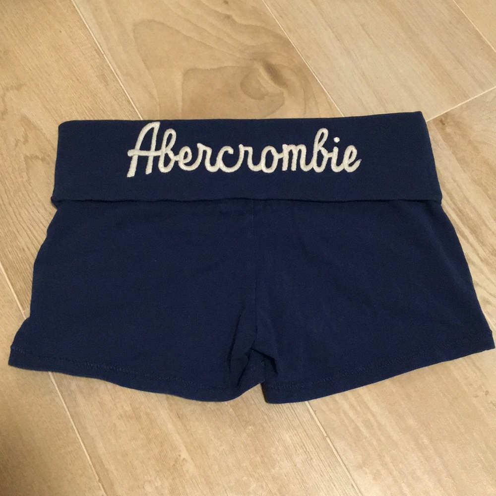 Navy Flip Top Knit Shorts